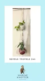 Double Macrame Plant Hanger