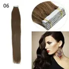 Seamless Tape In Hair Extensions Skin Wefts Remy Human Hair Premium Russian Hair