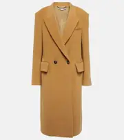 [Stella McCartney] Stella McCartney Double-breasted wool coat AU 2 beige