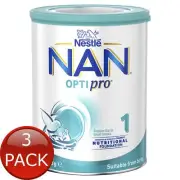 3 x Nan Optipro Stage 1
