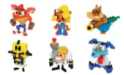 NANOBLOCK NBCC.098-103 - CRASH BANDICOOT - FULL SET OF 6 - NEW BOXED