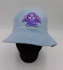 Scream Ghost Face Hat Size M Blue Embroidered Patch NWT KANGOL Bucket hat