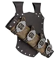 Renaissance Frog Belt,Adjustable Knight Holster Medieval PU Leather Frog Case - Costume Accessories Retro Belt Sheath for Halloween