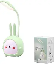 Two-in-one led Desk lamp with USB Charger, Plush lamp with Pen Holder, Children Learn to Protect The Room with Eyes(Color:E)