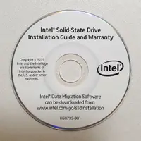 在飛比找蝦皮購物優惠-Intel 原廠 SSD 固態硬碟 安裝指南 光碟 ♥ 正品