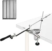 Knife Sharpener, IMAGE Stainless Steel Kitchen Knife Sharpener 240/400/600/1000 Degree Fixed Rotation Angle, Chef Knife Sharpener with 4 Whetstones