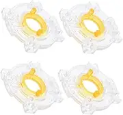 FELTECHELECTR 4pcs Round Retaining Ring for Joysticks Precision Control Game Console Restrictor Plates Easy Installation Replacement Parts for Gaming Devices