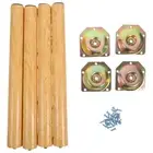 Solid Wood Table Legs for Small Tables End Furniture Extenders Work Office
