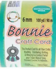 Pepperell Crafts Bonnie Craft Cord 6 mm Various Colors New