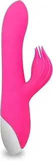 Rabbit Vibrators for You - g Point Clitoris Stimulation Pearl Vibrator - Silicone Vibrators Dildo Push Vibrator for Women and Couple Sex Toys,Rose red