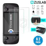 2x For Valve / OLED Steam Deck Full Coverage Tempered Glass Screen Protector