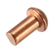 50 Pcs 13/64" x 25/64" Round Head Copper Solid Rivets Fasteners