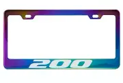 Neo Chrome License Plate Frame For 200