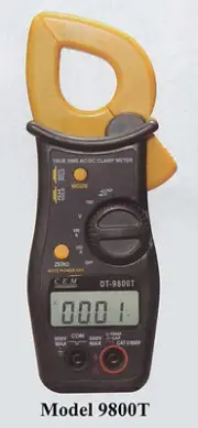 DT-9800T True RMS 600A AC/DC Current Voltage Capacitance Resistance Clamp Meter