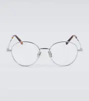 [Dior Eyewear] Dior Eyewear CD DiamondO R3U round glasses One Size silver