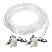 Micro Submersible Water Pump Vertical DC 5V with USB Connector Clear Vinyl Tube