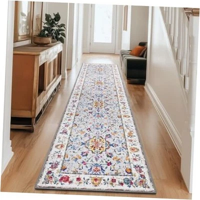 2x8 Runner Rug Machine Washable Hallway Carpet Vintage Non Slip Runner for