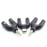 3.5mm Jack Microphone Converter Audio Adapter Headset Headphone Type C Splitter