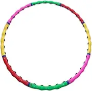 Perfeclan Weighted Exercise Hoop Fitness Hoop PP Abdomen Equipment Training Tool Waist Exercise Hoops Detachable 8 Sections for Travel