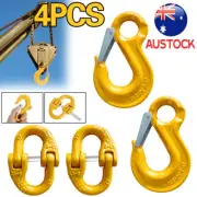 2X 10mm Hammerlock + 8mm Eye Sling Hook Chain Caravan Trailer connecting Extend