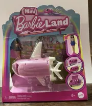 Mini Barbie Land Color Changing Airplane And Mini Barbie. NIB