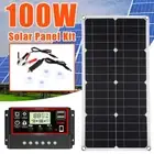100W Solar Panel Trickle 18V Battery Charger For Caravan RV Boat 100A Regulator