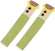 Fridge Door Handles Cotton Door Handle Covers Refrigerator Doorknob Cover Practical Double-Door Fridge Gloves Home Kitchen Tools （1 Pair ） (Color : Army Green)