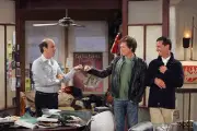 Will & Grace Eric McCormack as Will Truman Kevin Bacon as Himself - Old Photo