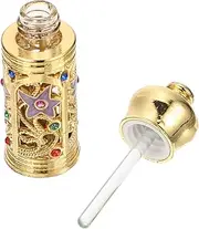 Homoyoyo Empty Perfume Bottle for Essential Oils Middle Eastern Style Decorative Fragrance Vial Elegant Design for Home Car Refillable Practical Ml