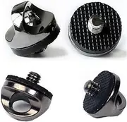 4Pcs 1/4 Thread Camera Neck Strap Screw Replacement With Rubber Washer for Quick Release or Installation of Wristband Sling Metal