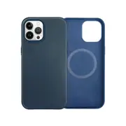 12 Pro Max Dark Blue Magsafe Wallet Leather Case For Iphone