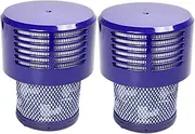 2 Pack HEPA Replacement for Dyson V10 Filter Cyclone Series, Animal, Absolute, Total Clean, SV12 Vacuum Cleaner, Compatible With No. 969082-01 Filter Parts, Reusable and Washable