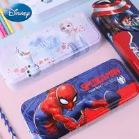 在飛比找momo購物網優惠-【Disney 迪士尼】美國隊長蜘蛛人多功能大容量三層鉛筆盒