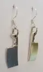 Meat the cleavers! earrings cleaver knife chop butcher horror goth gothic