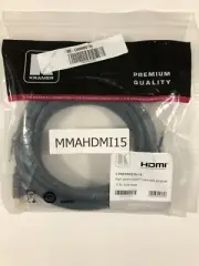 Kramer Electronics 97-01213015 - High Speed HDMI Cable with Ethernet - NEW