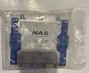 NAS SMS-3/4-P 4-way Multiswitch 40-2050MHz LNB A(14V) LNB B(18V) NEW