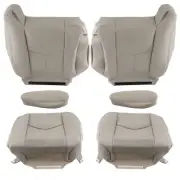 Front Leather Seat Cover Light Tan for Chevy Tahoe GMC Yukon 2003-2005 2006