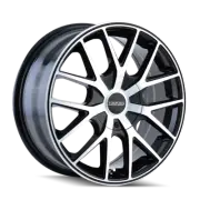 Touren Tr60 Wheel 3260 Matte Black Machined Ring 20X8.5 5-112 40mm 74.1mm