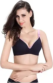 [Generic] Maternity Underwear for Pregnancy Bra Breastfeeding Adjustable Underwear Pregnant Women's Maternity Pregnancy Bra with Padding