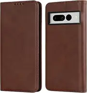 for Google Pixel 7 Pro 7Pro Case Leather Wallet with Card Holder Cash Slot SunYoo Flip Cover Drop Protection Shockproof Stand Magnetic Folio Women Men Her Purse for Google Pixel7Pro Dark Brown