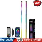 RGB Floor Lamp App Controlled Dimmable LED Bar Ambient Light (Double Round Base)