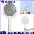 AU Rotating Head Bug Zapper Racket with Telescopic Rod for Mosquito Fly Gnat Was