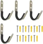 4 Pack Heavy Duty Sword Wall Mount Sword Display Rack Sword Stand Hook Sword ...