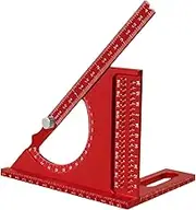 Triangle Ruler Tool - 3D Multi-Angle Measuring Ruler | Woodworking Square Measuring Rulers | Rust-Proof Carpenter Protractor | Non-Slip Precision Marking Gauge for Door Framing Workshop