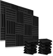 Acoustic Foam Panels, Recording Studio Foam Panels 2 Inch Thick 12x12 (24 Pack)