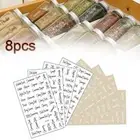 274 Stickers Spice Herb Storage Jar Labels Stickers Lot V8 R0 PantryA2X7 M4D1