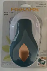Fiskars Leaf Lever Punch Lia Griffith 1.86 in / 4.73 cm New In Package