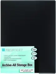 Archive-All Storage Box - Profolio Black 9 X 12 - AA-912BK