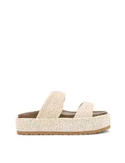 Apollo Flatform Sandals - Chalk White Weave