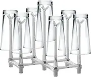 Glass Bottle Drying Rack,Bottle Drying Rack | Drinking Glass Bottle Drainer Stand, Adjustable Reusable Rack with Non-Slip Bottom for Insulated Water Bottles for Mugs
